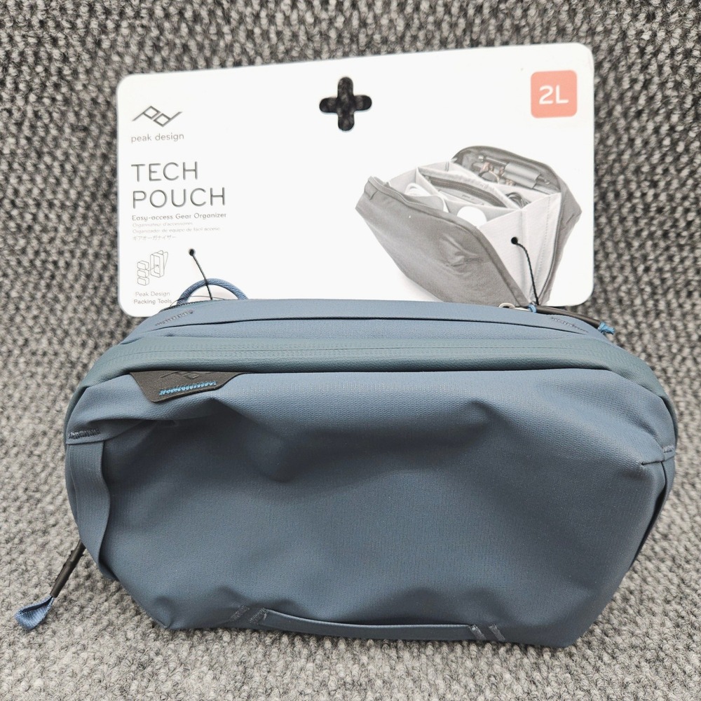 Peak Design Tech Pouch Midnight Blue 2L Gear Organizer BTP-DS-3 Travel Accessory